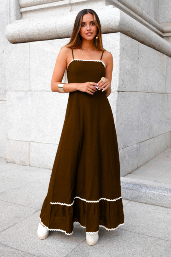 Vestido Henok marrón